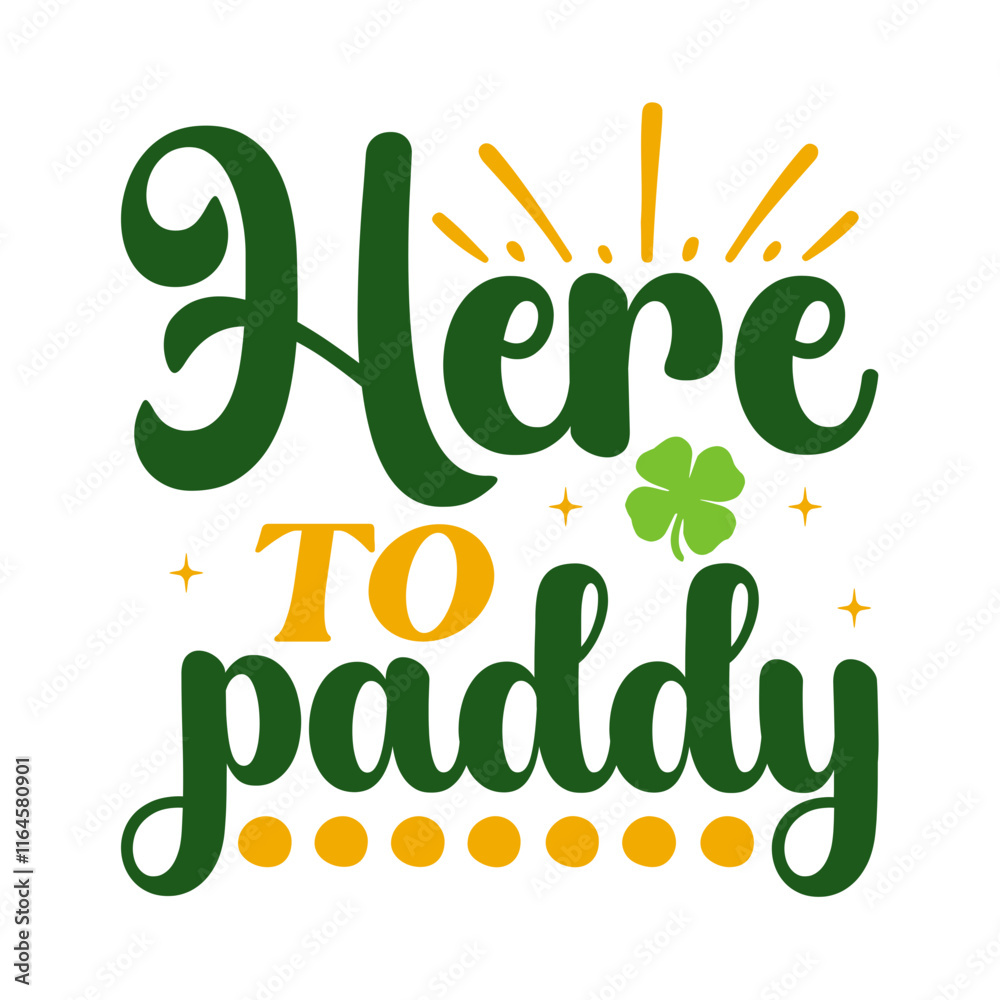 Fototapeta premium St. Patrick's Day Saying SVG Design