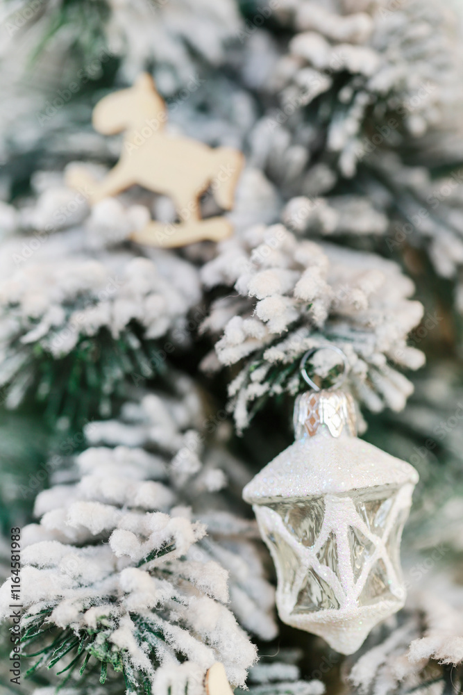 Details of traditional Christmas tree.