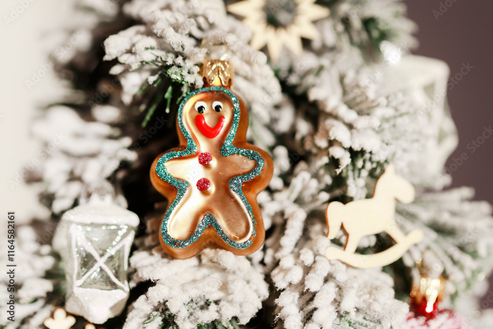 Details of traditional Christmas tree.