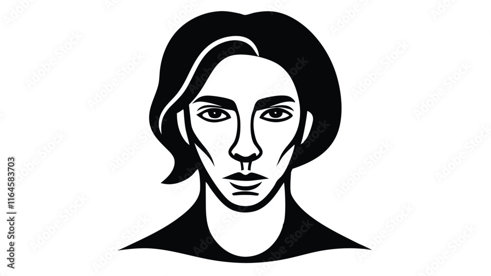 Abstract Face with Overlapping Features Abstract Face with Overlapping Features