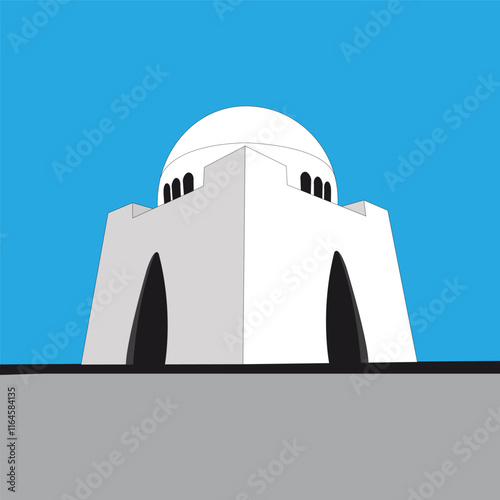 Mazar e Quiad. icon vector illustration