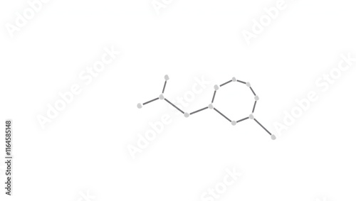 3D image of Metandienone skeletal formula - molecular chemical structure of methandrostenolone isolated on white background photo