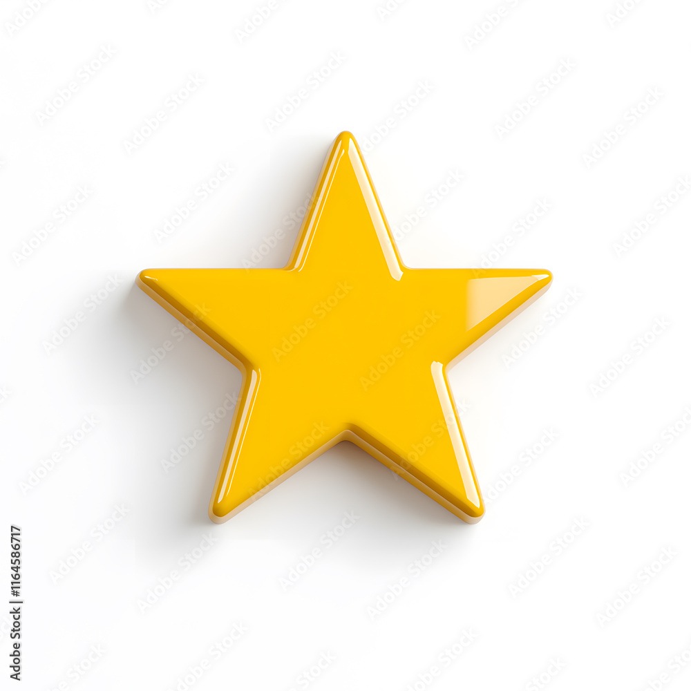 3d gold glossy yellow star icon isolated on white background 3d gold glossy yellow star icon isolated on white background