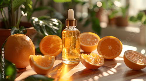 Design a packaging material for vitamin C serum photo