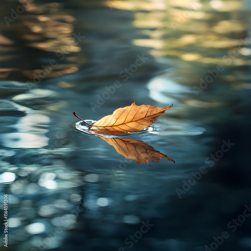 Serenity in Motion: The Art of Nature's Gentle Passage on Water photo