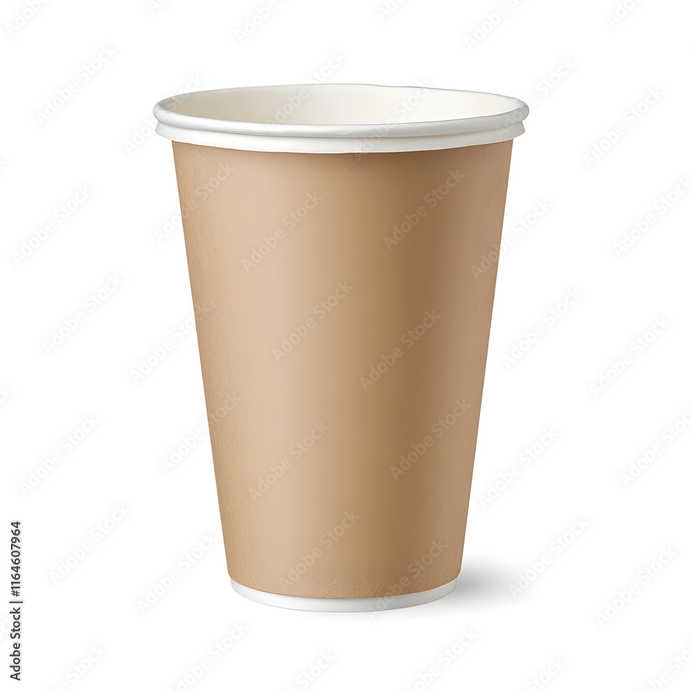 custom made wallpaper toronto digitalBrown paper coffee cup mock up isolated on a white background