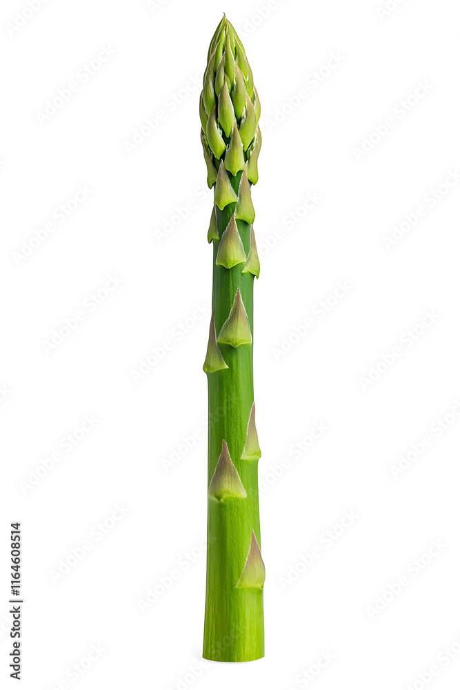 Fototapeta premium Green fresh asparagus isolated on white background