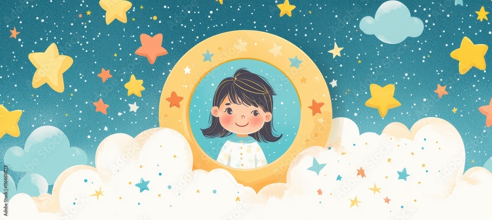 Whimsical Email Signature Design for Children's Book Author with Playful Stars and Clouds Whimsical Email Signature Design for Children's Book Author with Playful Stars and Clouds