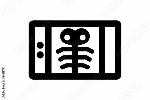 creative medica x ray icon-concept