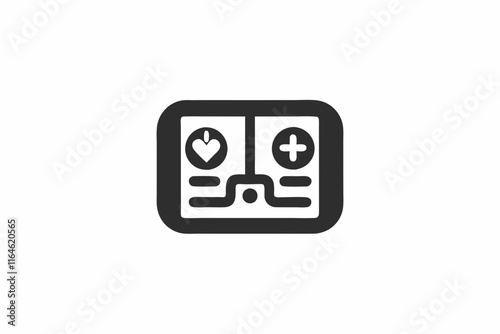 creative medical ventilator icon concept