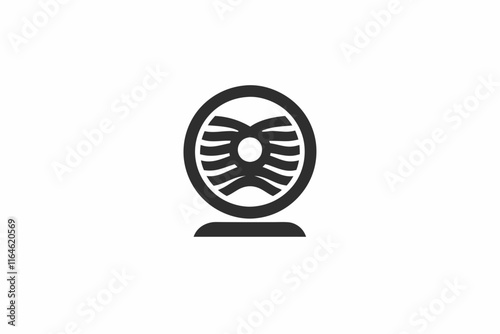 creative medical ventilator icon concept