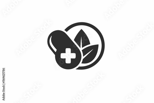 creative medical tablet icon concept