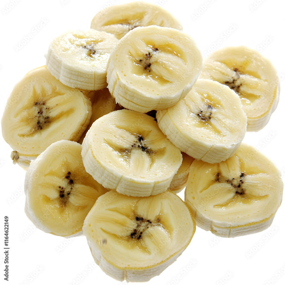 Sliced Bananas  Fresh Fruit  Healthy Snack  Tropical  Sweet  Yellow  Food Photography  Clo