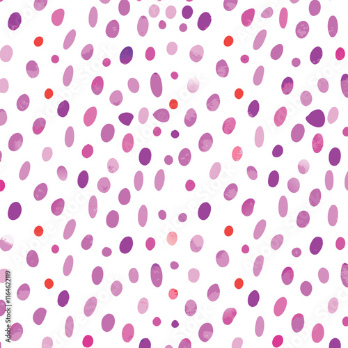 Concentrated line of polka dots, gradation color