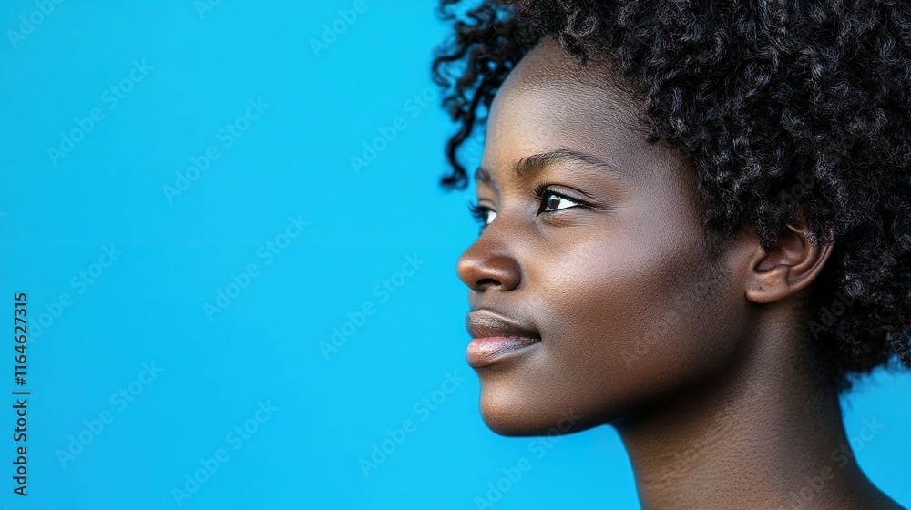 Side Profile Of Woman Highlighting Radiant Skin And Elegant Beauty Side Profile Of Woman Highlighting Radiant Skin And Elegant Beauty