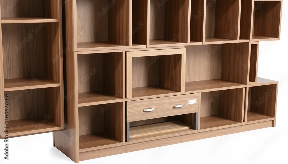 Modular Light Oak Bookcase: A Modern & Versatile Storage Solution