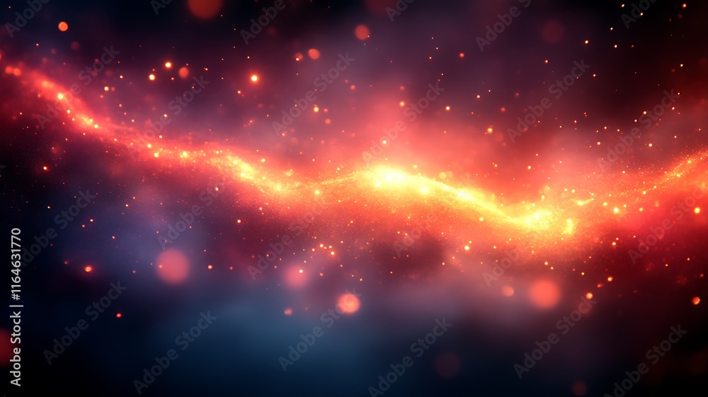 Abstract Red And Orange Glowing Particles Background Abstract Red And Orange Glowing Particles Background