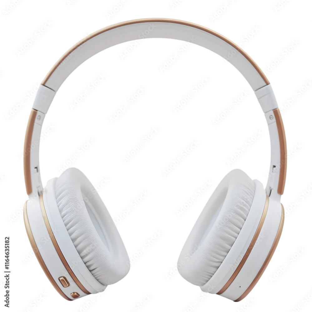 Wireless Headphones White Gold Music Audio Stereo Technology Portable Wireless Headphones White Gold Music Audio Stereo Technology Portable