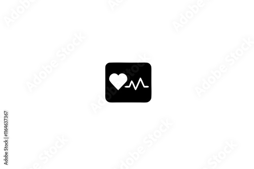 creative medical pulse oximeter icon concept