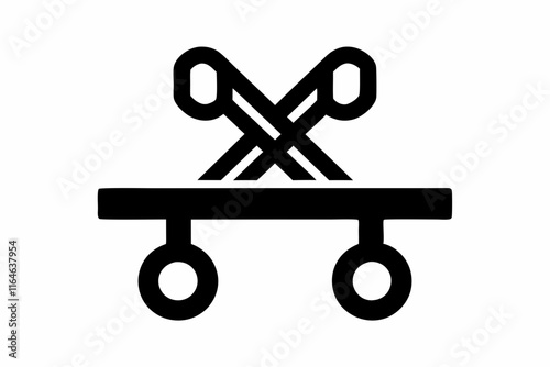 creative medical operating room icon-concept