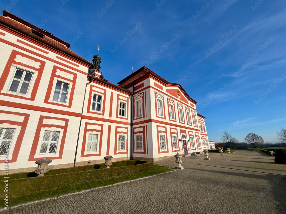 Museum and of the Northern Pilsen Region at Marianska Tynice. Baroque. Built in the 18th century. Museum and of the Northern Pilsen Region at Marianska Tynice. Baroque. Built in the 18th century.