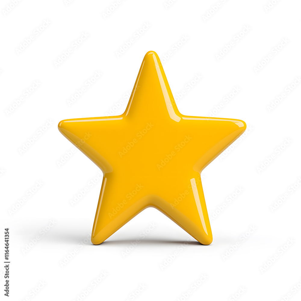 3d gold glossy yellow star icon isolated on white background 3d gold glossy yellow star icon isolated on white background