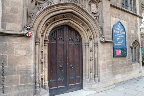 Obraz na płótnie All Hallows by the Tower. The oldest church in London. UK.