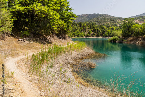 Tsivlou lake on Peloponnese peninsula, Greece. photo