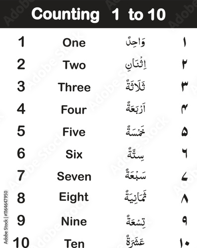 Arabic Numbers Handwriting new style, Arabic calligraphy numbers