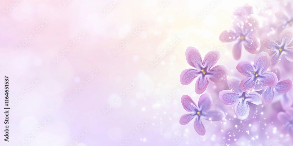 Lilac flowers in soft pastel colors with gentle bokeh effect Lilac flowers in soft pastel colors with gentle bokeh effect