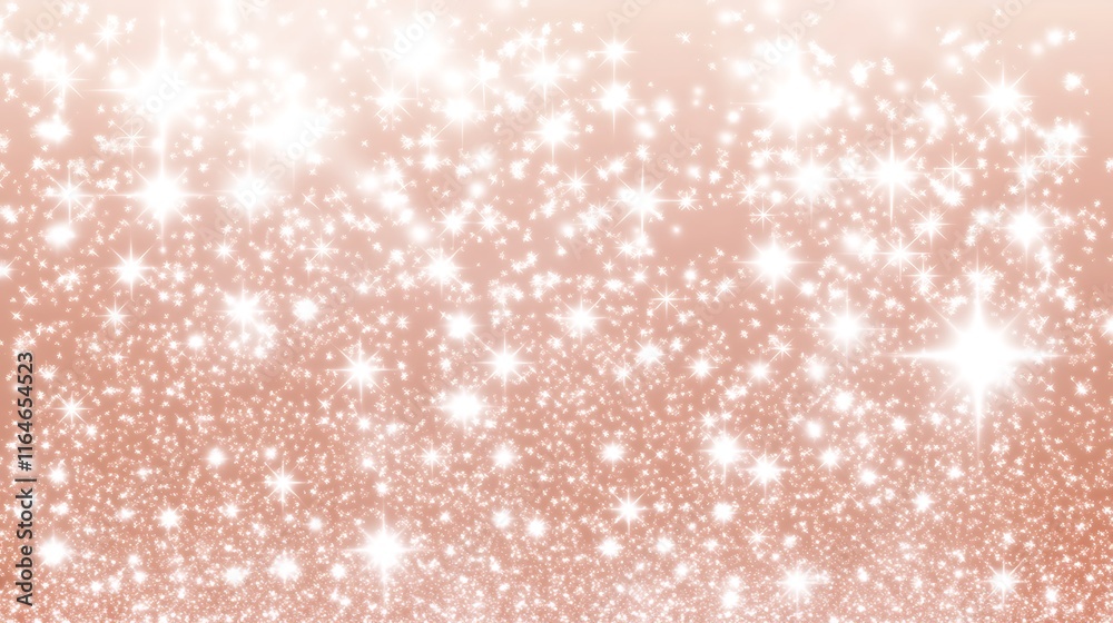 Sparkling Rose Gold Shimmering Starry Background Sparkling Rose Gold Shimmering Starry Background