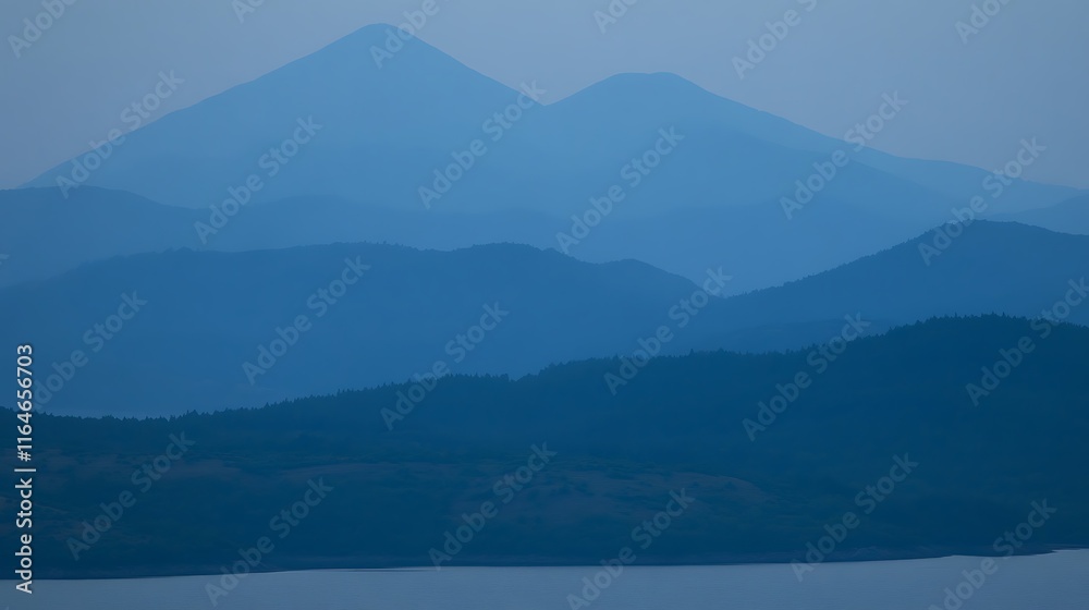Blue Mountains and Lake Serenity A Distant View Blue Mountains and Lake Serenity A Distant View