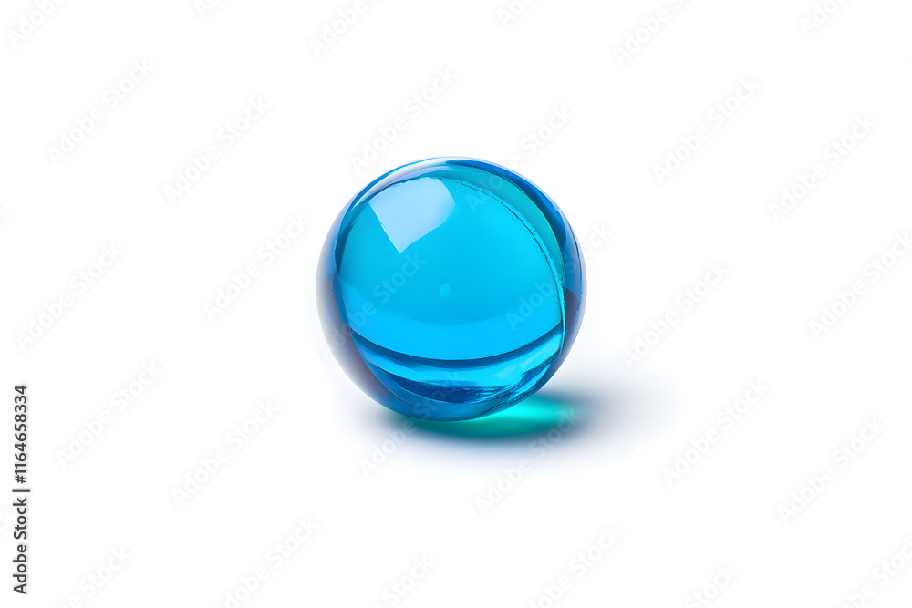 Aqua Pill Capsule isolated on white background Aqua Pill Capsule isolated on white background