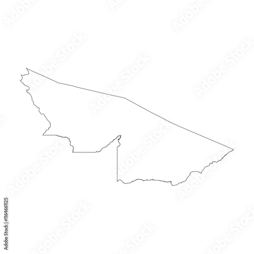 Acre state blank outline map