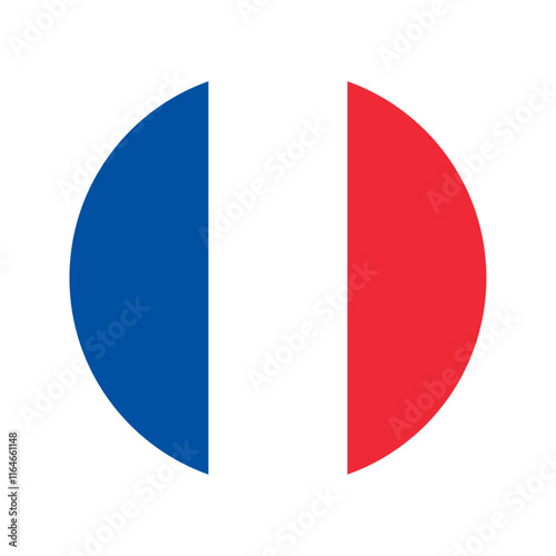 Round France flag icon