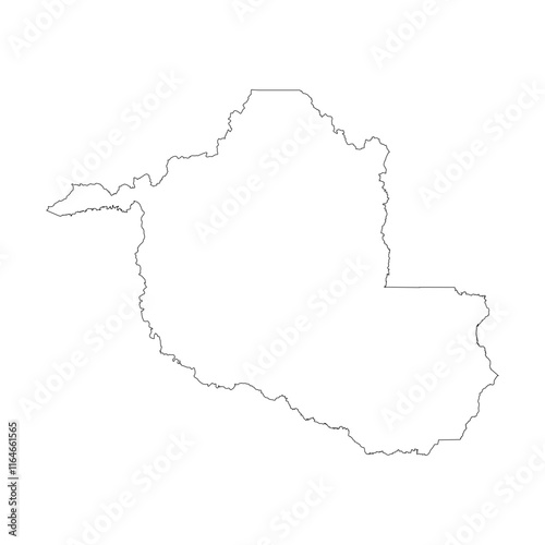 Rondonia state blank outline map