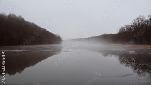 mist over the river