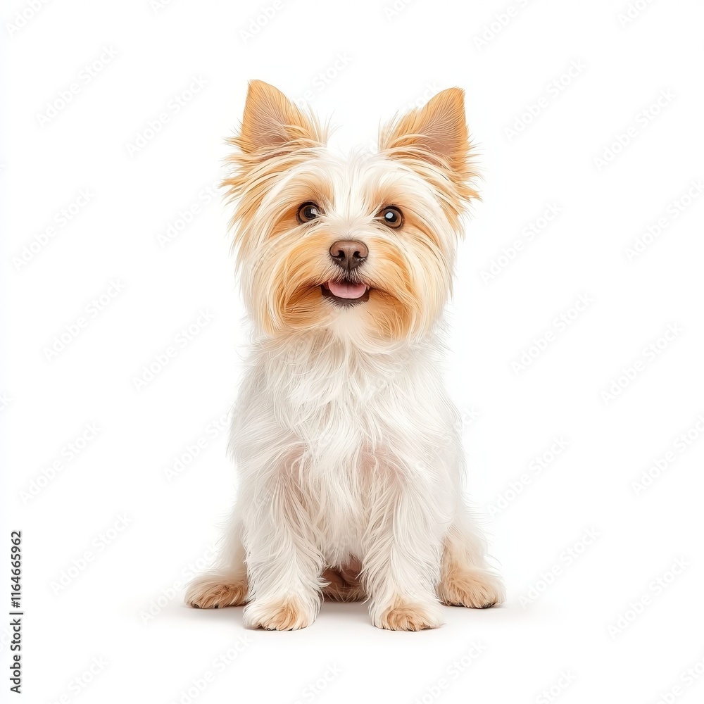 Cute small Maltese dog sitting upright, displaying a cheerful expression and fluffy coat. Perfect for pet-related themes and marketing. Cute small Maltese dog sitting upright, displaying a cheerful expression and fluffy coat. Perfect for pet-related themes and marketing.