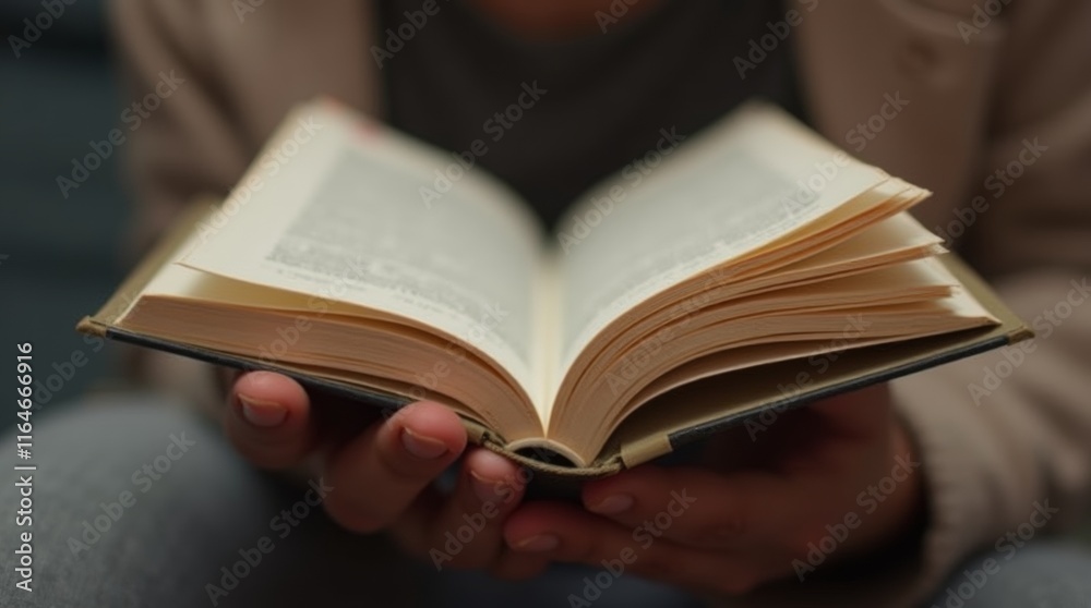 hands holding an open book, reading book hands holding an open book, reading book