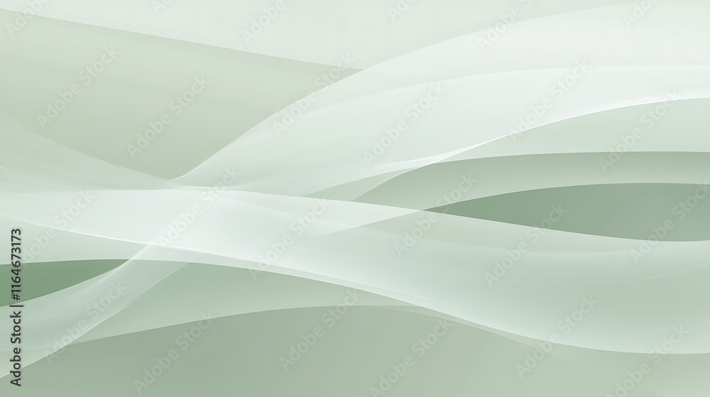 Obraz premium Abstract Green Wave Background Design
