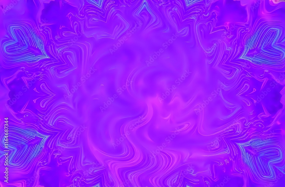 Fototapeta premium Psychedelic Purple Dreamscape - Vibrant Abstract Background