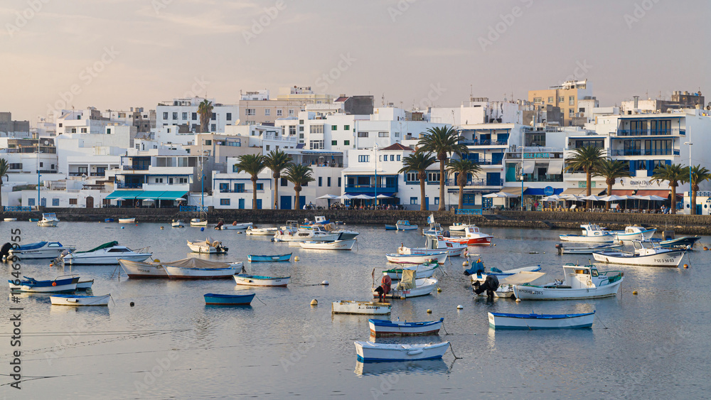 Scattered Boats in the Charco de San Gines, Lanzarote