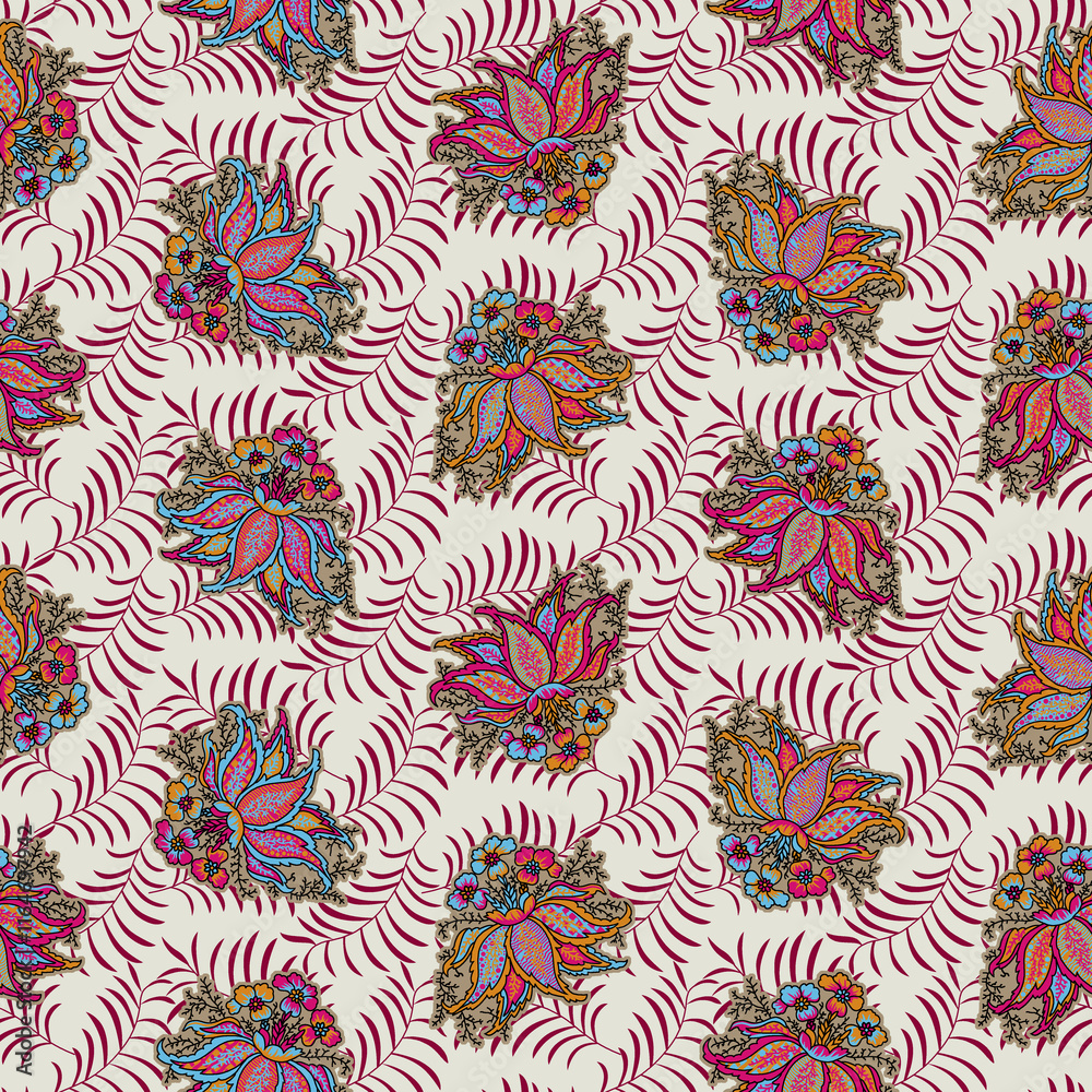 Fototapeta premium seamless floral pattern