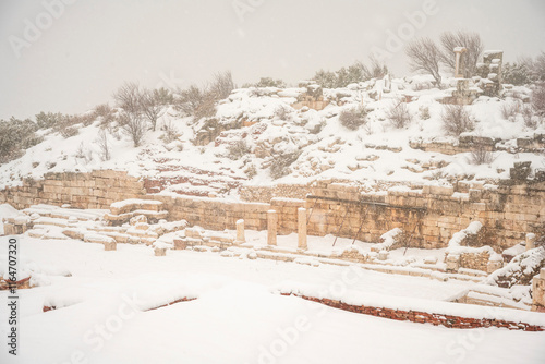 .To visit the sprawling ruins of Sagalassos, high amid the jagged peaks of Ak Dag, is to approach myth: the ancient ruined city set in stark . Sagalassos Ancient City under the snow on a winter day.