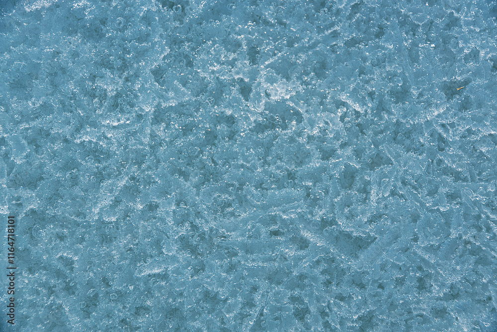 background blue frozen snow in winter background blue frozen snow in winter
