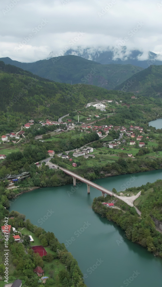 Fototapeta premium Aerial Jablanica City