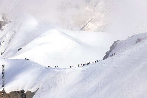 Obraz na płótnie Spectacular view with Alps Mountains at Aiguille du Midi in Chamonix France w salonie