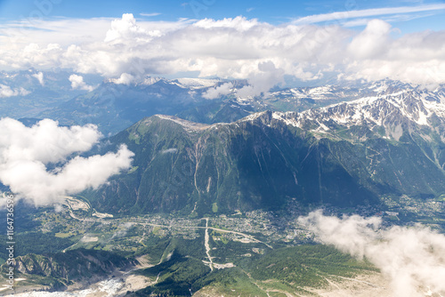 Obraz na płótnie Spectacular view with Alps Mountains at Aiguille du Midi in Chamonix France w salonie