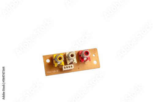 Old-style RCA video audio jack