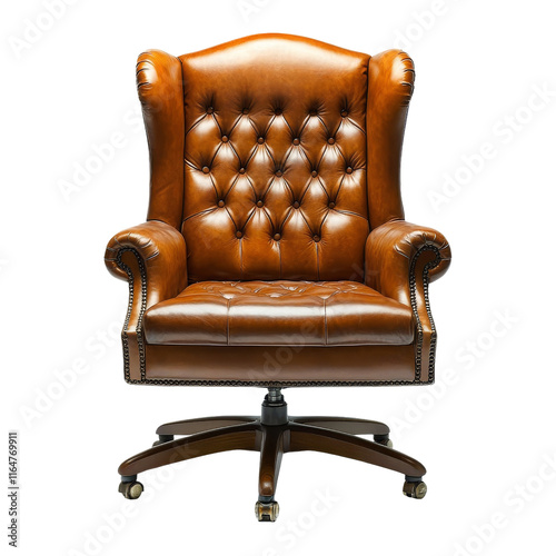 Elegant executive tufted chair furniture photo